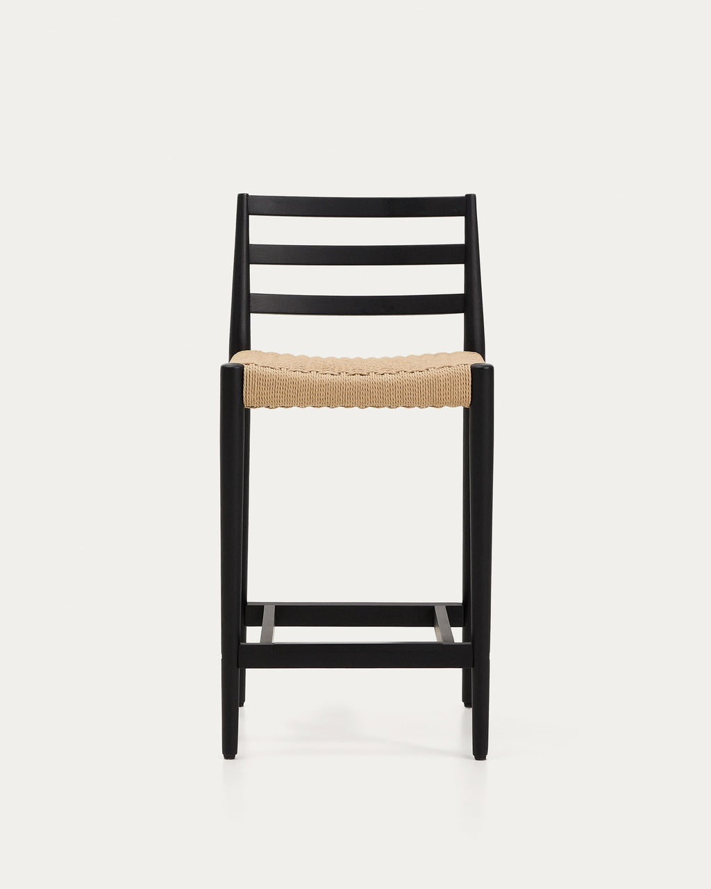 Japandi Barhocker Analy – Eiche, Schwarz, 65 cm – weitere Ansicht