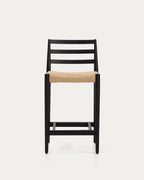 Japandi Barhocker Analy – Eiche, Schwarz, 65 cm – weitere Ansicht