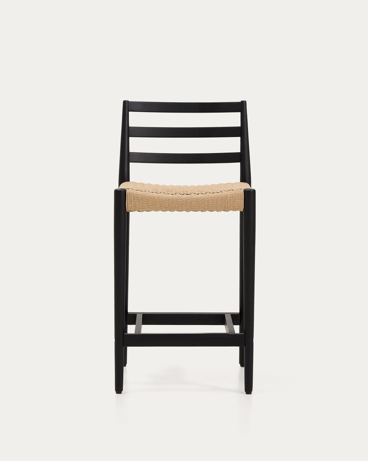 Japandi Barhocker Analy – Eiche, Schwarz, 65 cm – weitere Ansicht