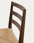 Japandi Barhocker Analy – Eiche, Nussbaum, 65 cm – weitere Ansicht