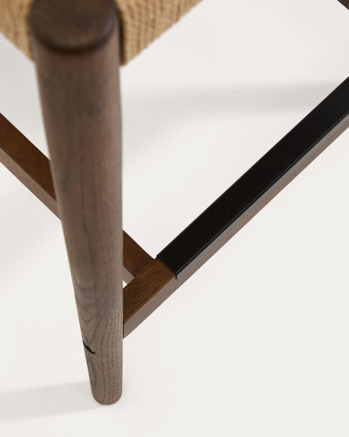 Japandi Barhocker Analy – Eiche, Nussbaum, 65 cm – weitere Ansicht