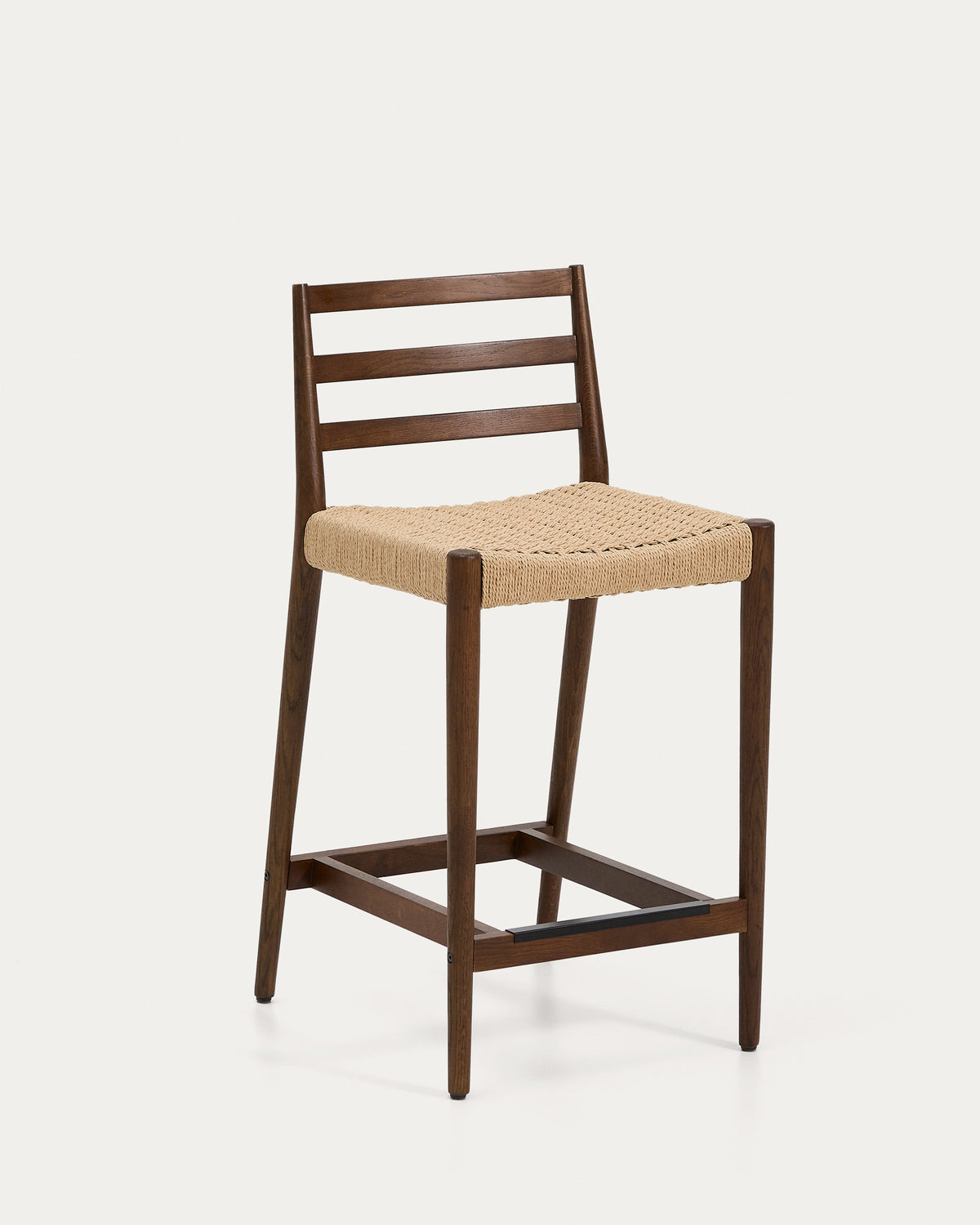 Japandi Barhocker Analy – Eiche, Nussbaum, 65 cm – Produktansicht