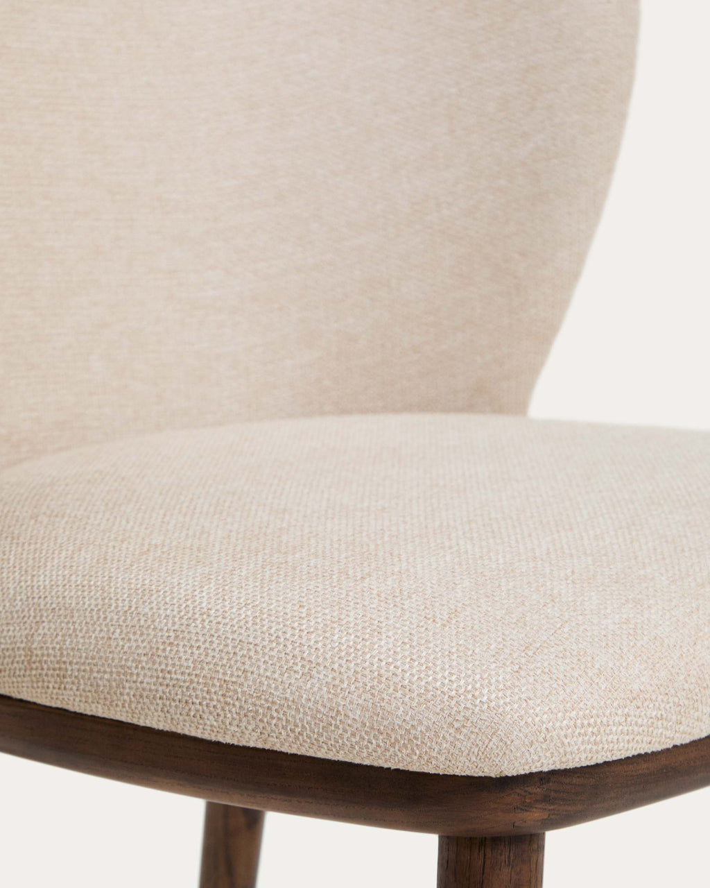 Japandi Stuhl Ciselia – Chenille, Beige – weitere Ansicht