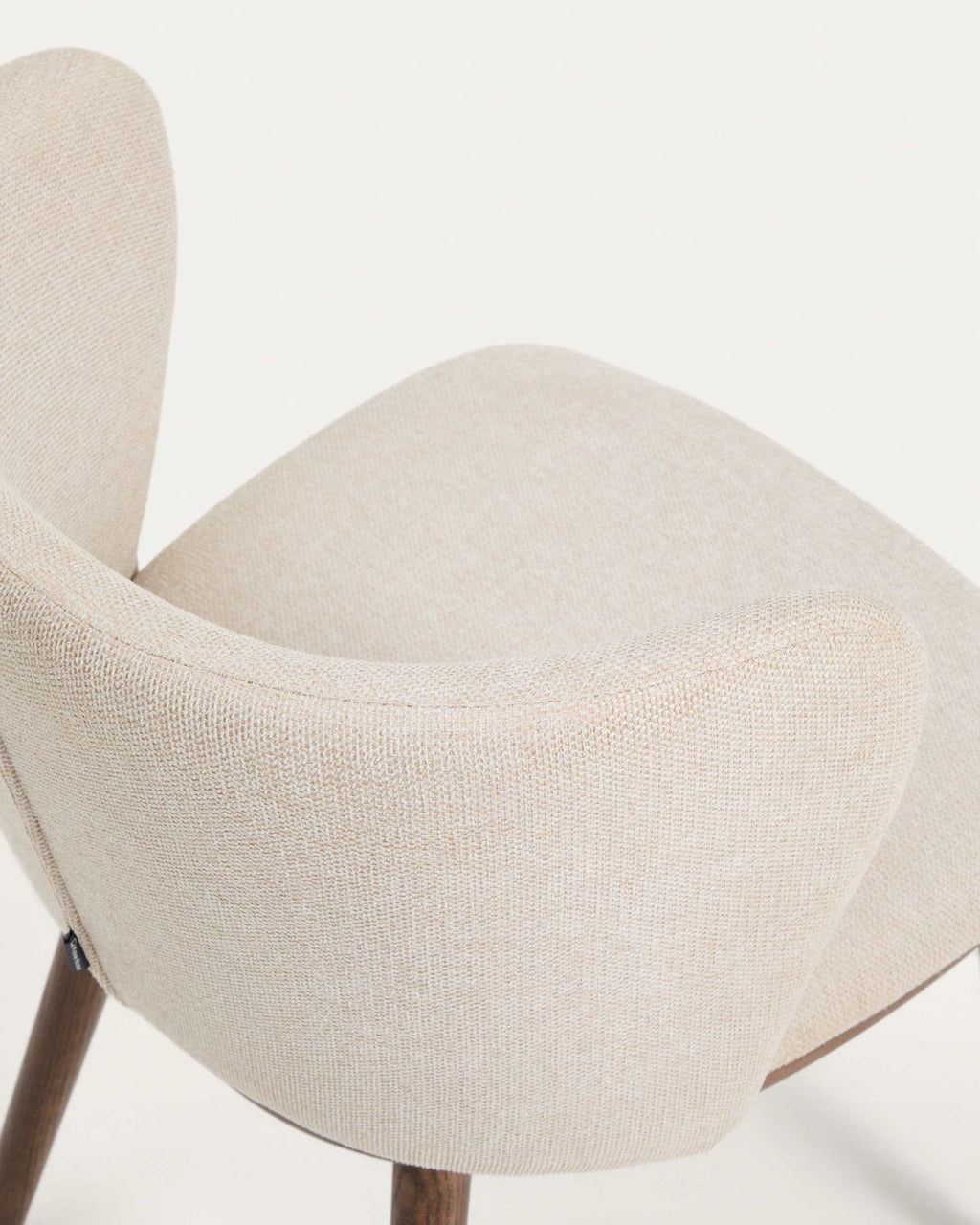 Japandi Stuhl Ciselia – Chenille, Beige – weitere Ansicht