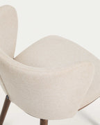 Japandi Stuhl Ciselia – Chenille, Beige – weitere Ansicht