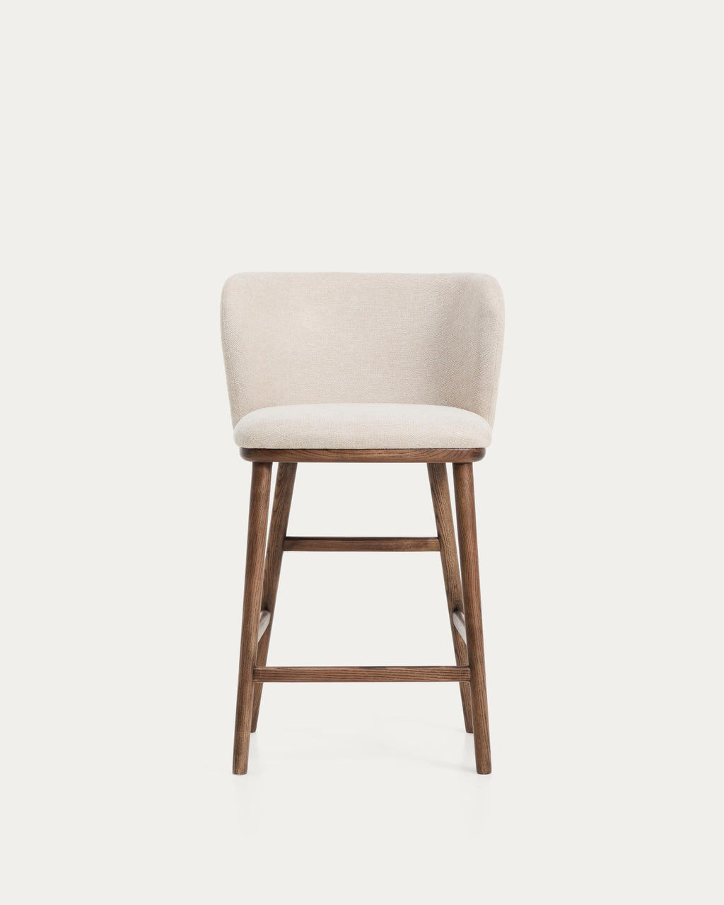 Japandi Hocker Ciselia – Nussbaum, Beige, 65 cm – weitere Ansicht