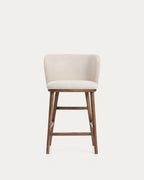 Japandi Hocker Ciselia – Nussbaum, Beige, 65 cm – weitere Ansicht