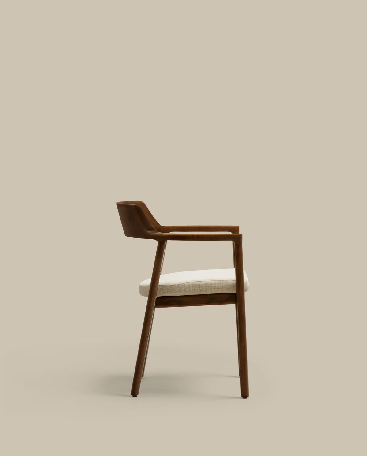 Japandi Stuhl Alocs – Chenille, Beige – weitere Ansicht