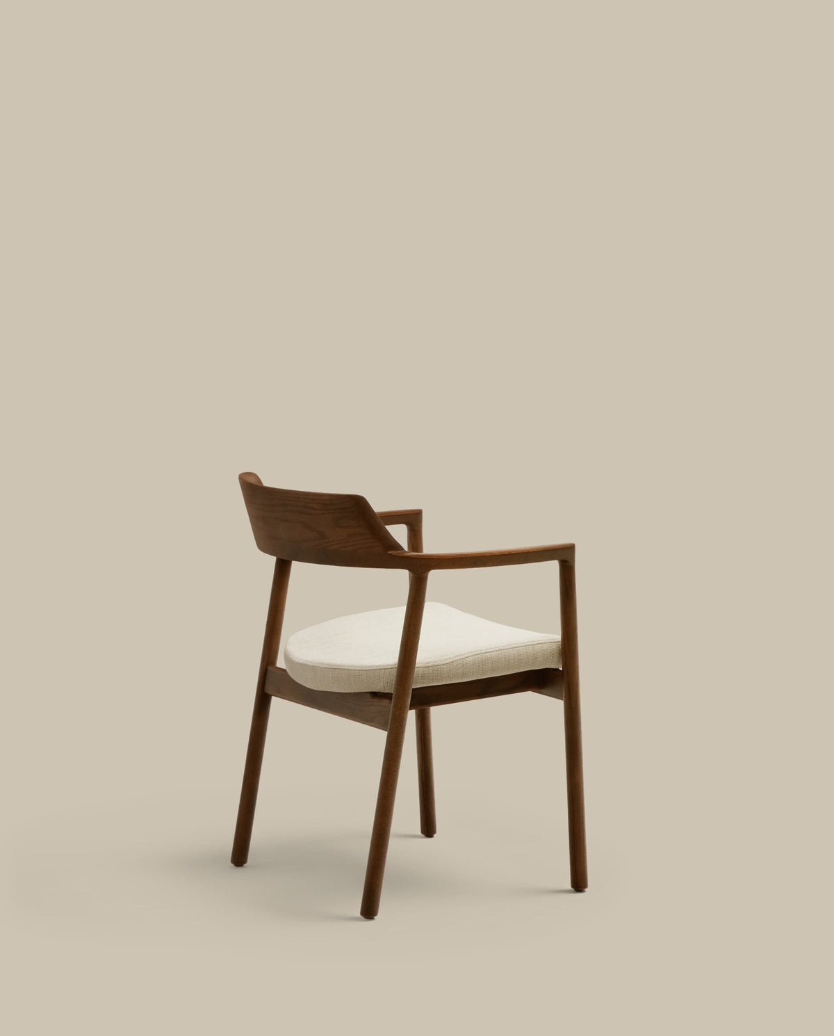 Japandi Stuhl Alocs – Chenille, Beige – weitere Ansicht