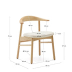 Japandi Stuhl Timons – Natur, Beige – weitere Ansicht