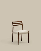 Japandi Stuhl Cudia – Nussbaum, Beige – weitere Ansicht