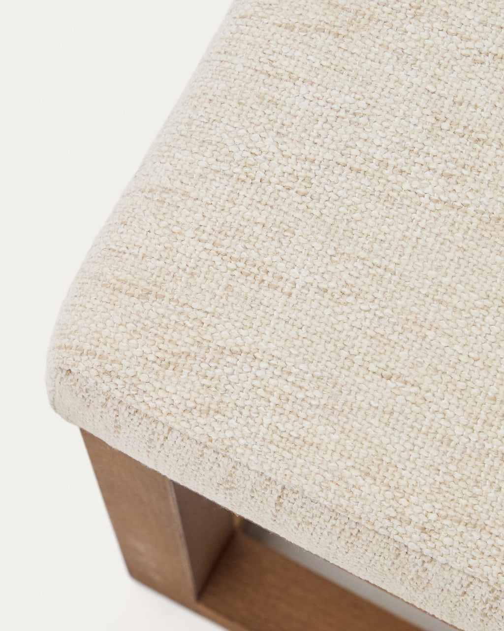 Japandi Bank Loya – Nussbaum, Beige, 128 cm – weitere Ansicht