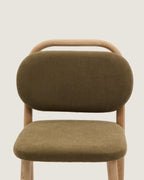 Japandi Hocker Helda – Chenille, Grün, 65 cm – weitere Ansicht