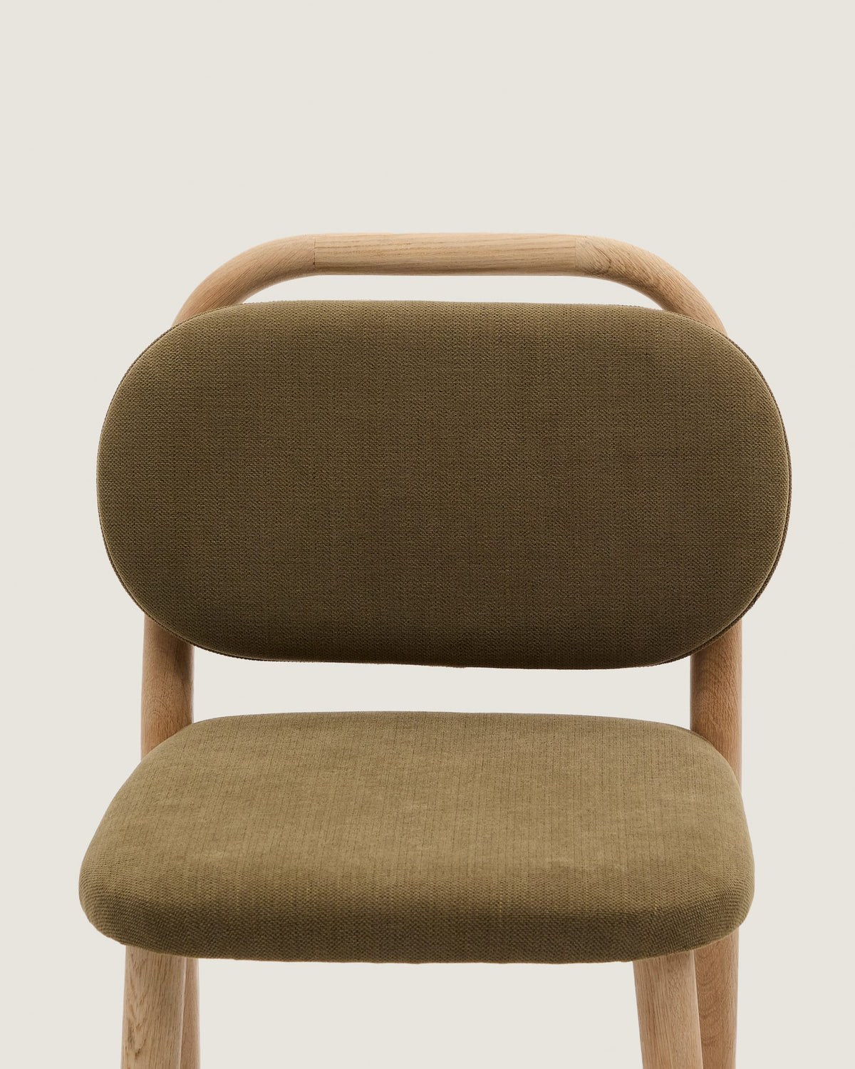Japandi Hocker Helda – Chenille, Grün, 65 cm – weitere Ansicht