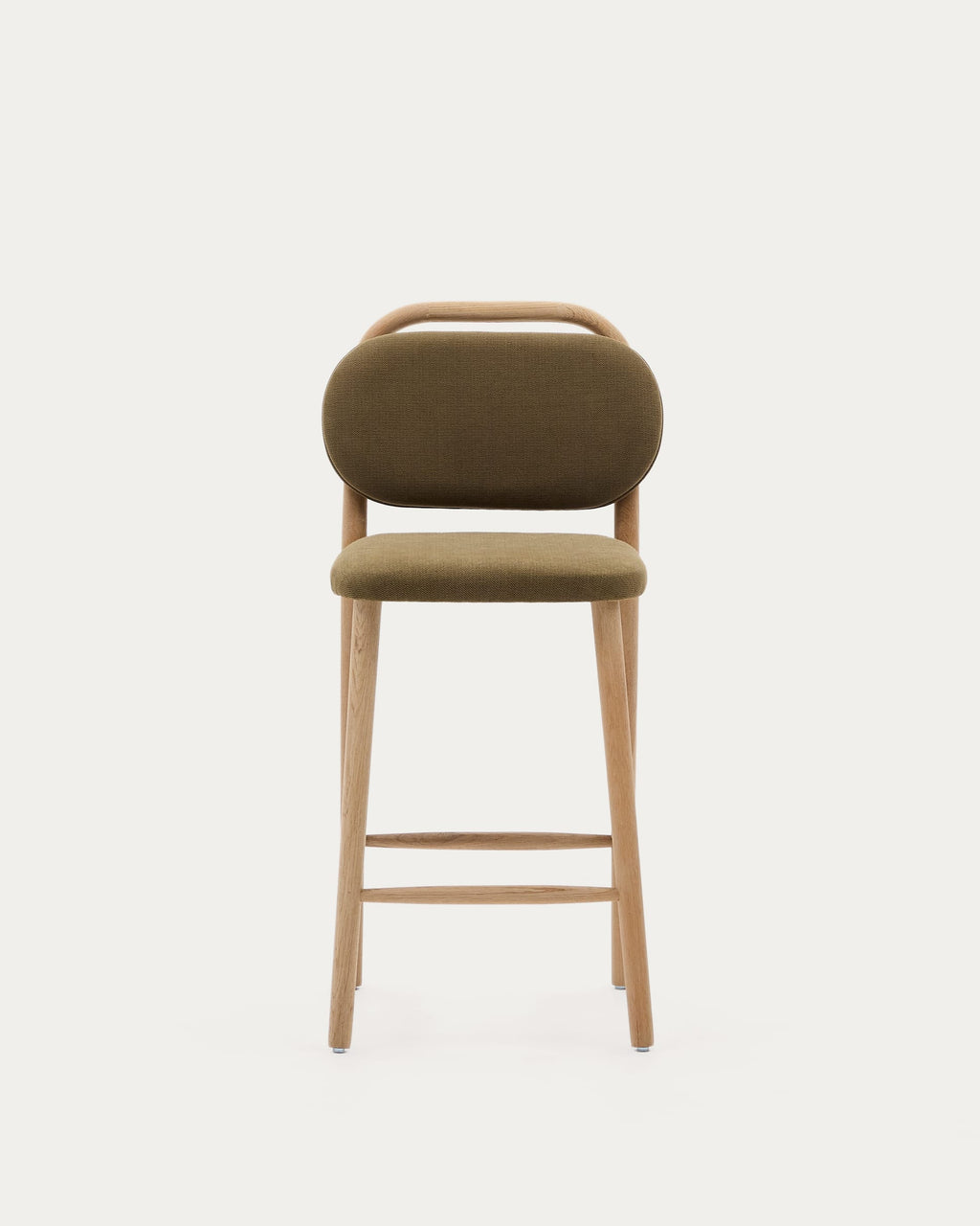 Japandi Hocker Helda – Chenille, Grün, 65 cm – weitere Ansicht