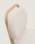 Japandi Hocker Helda – Chenille, Beige, 65 cm – weitere Ansicht