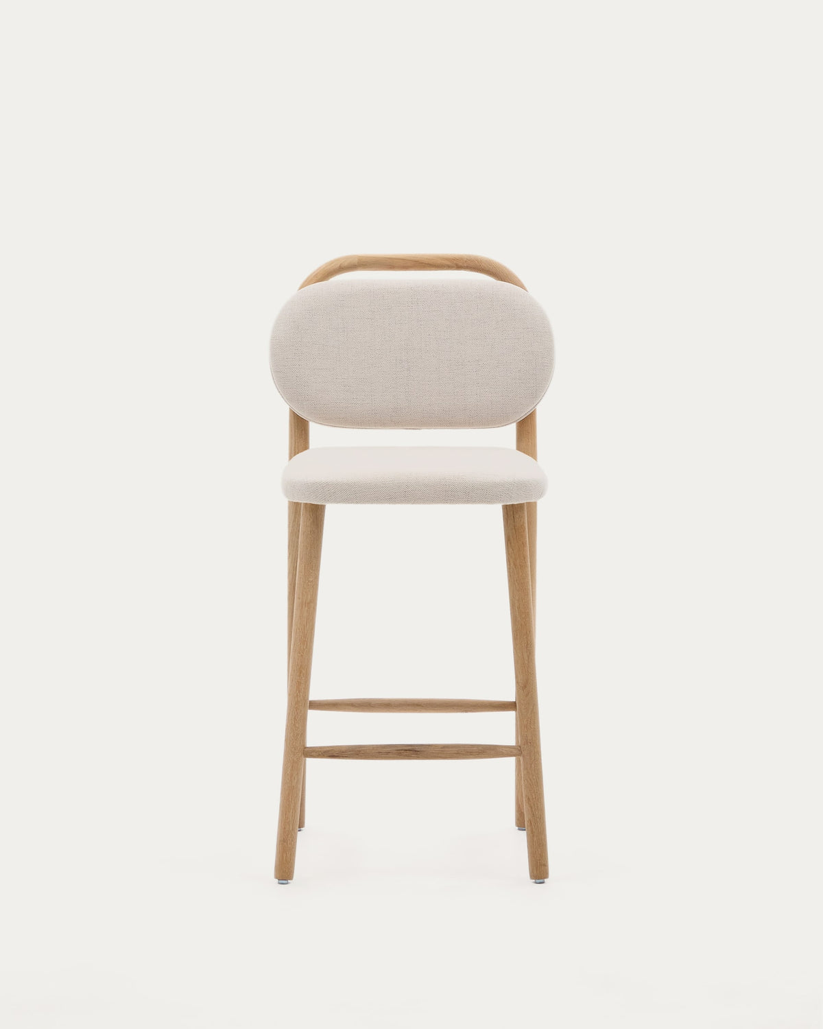 Japandi Hocker Helda – Chenille, Beige, 65 cm – weitere Ansicht