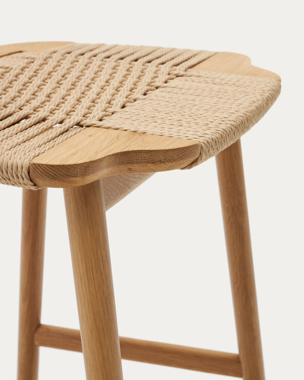 Japandi Hocker Enit – Eiche, Beige, 65cm – weitere Ansicht