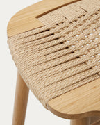 Japandi Hocker Enit – Eiche, Beige, 65cm – weitere Ansicht