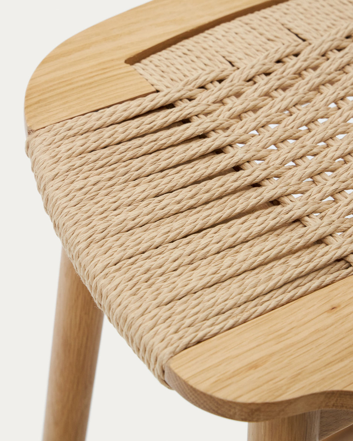 Japandi Hocker Enit – Eiche, Beige, 65cm – weitere Ansicht