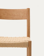 Japandi Barhocker Yalia – Eiche, Natur, 65 cm – weitere Ansicht