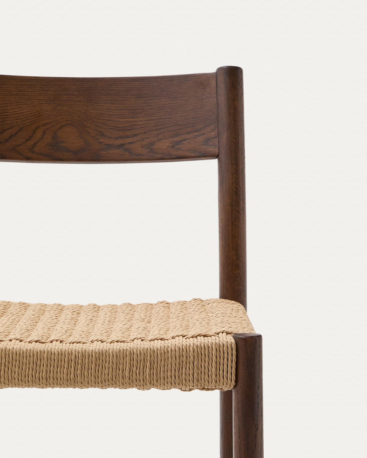 Japandi Barhocker Yalia – Eiche, Nussbaum, 65 cm – weitere Ansicht