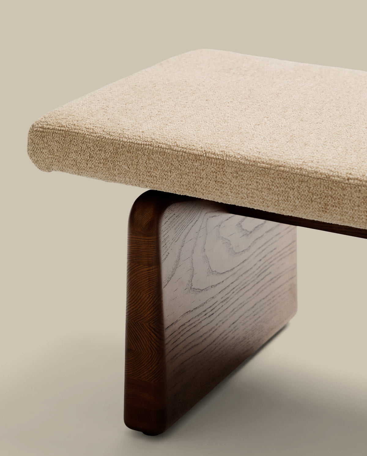 Japandi Polsterbank Topaz – Beige, 150cm – weitere Ansicht