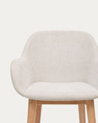 Japandi Hocker Konna – Esche, Beige, 65 cm – weitere Ansicht