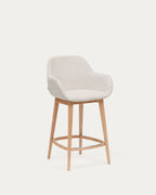 Japandi Hocker Konna – Esche, Beige, 65 cm – Produktansicht