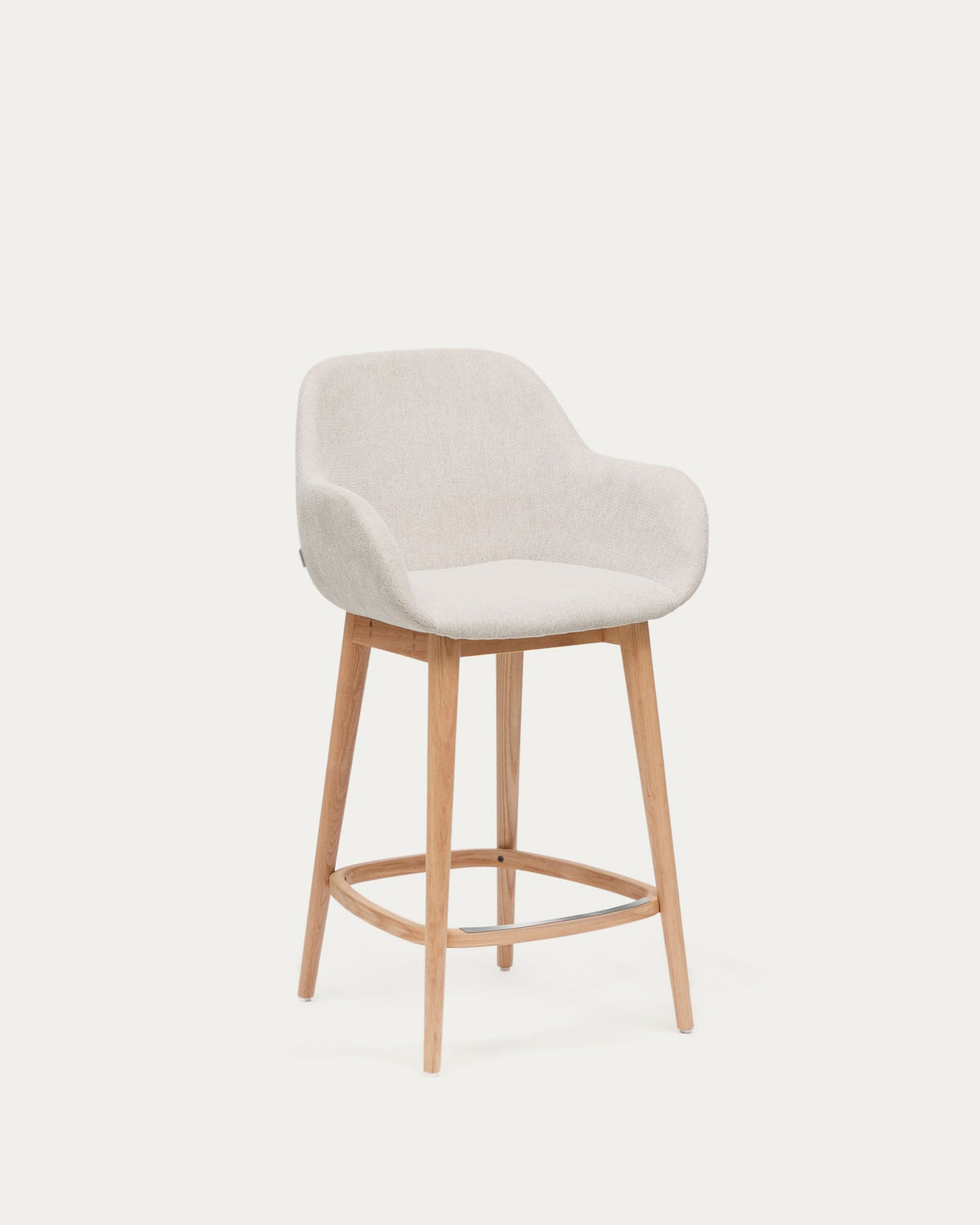 Japandi Hocker Konna – Esche, Beige, 65 cm – Produktansicht