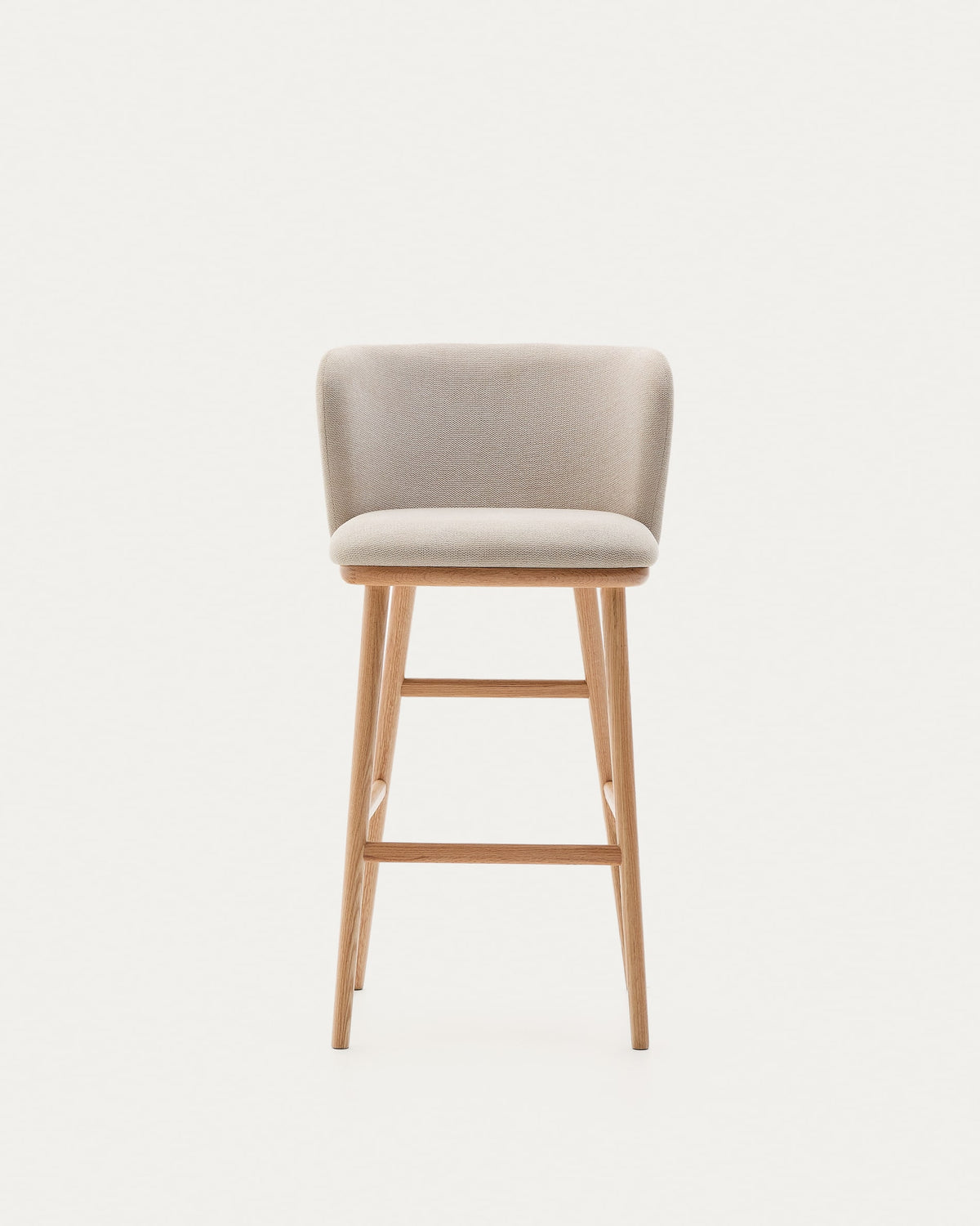 Japandi Hocker Ciselia – Chenille, Beige, 75 cm – weitere Ansicht