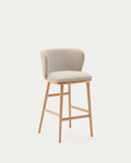Japandi Hocker Ciselia – Natur, Beige, 65 cm – Produktansicht