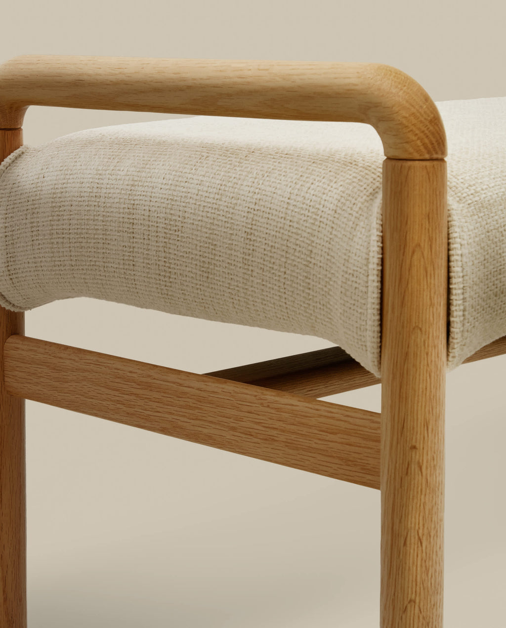 Japandi Polsterbank Macaret – Eiche, Natur, 120 cm – weitere Ansicht