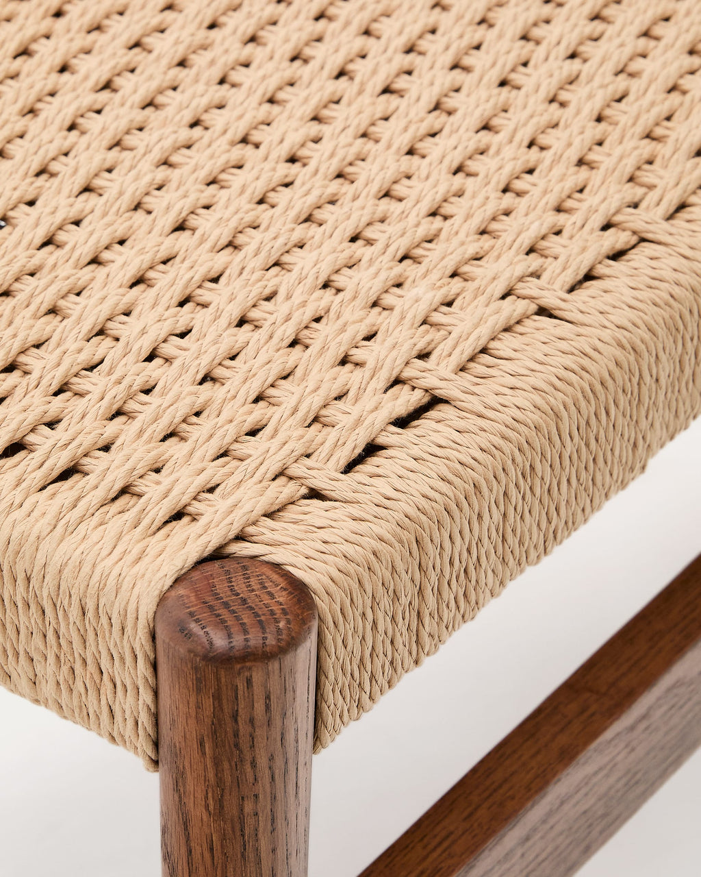 Japandi Bank Zaide – Eiche, Nussbaum, 120 cm – weitere Ansicht