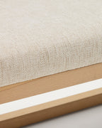 Japandi Bank Loya – Beige, 128 cm – weitere Ansicht