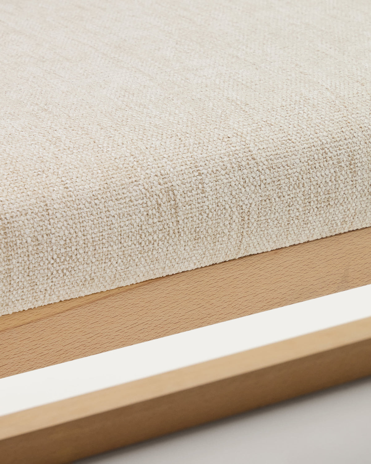 Japandi Bank Loya – Beige, 128 cm – weitere Ansicht