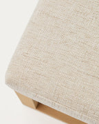 Japandi Bank Loya – Beige, 128 cm – weitere Ansicht