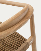 Japandi Stuhl Nina – Seil, Beige – weitere Ansicht