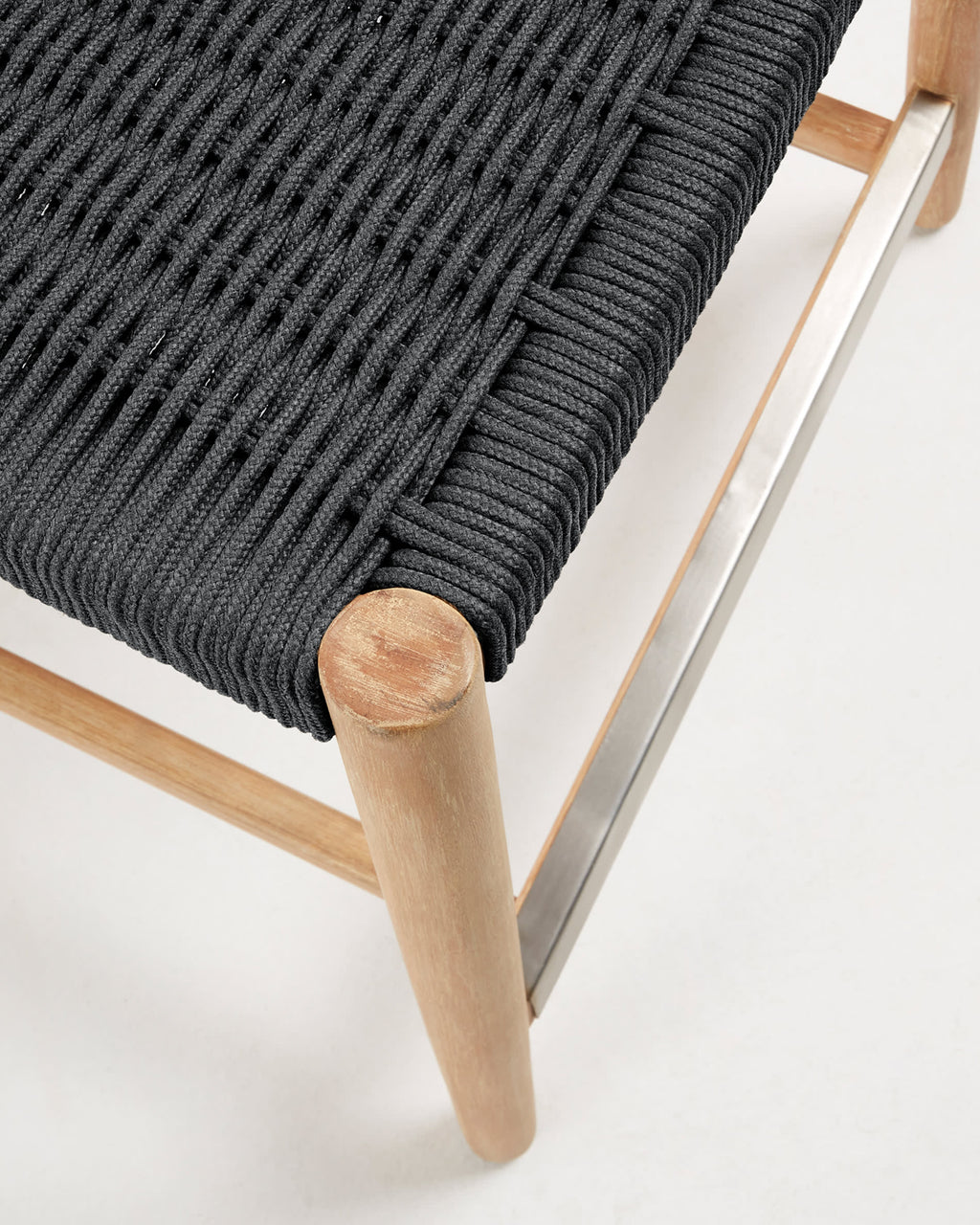 Japandi Hocker Nina – Akazie, Natur, 62 cm – weitere Ansicht