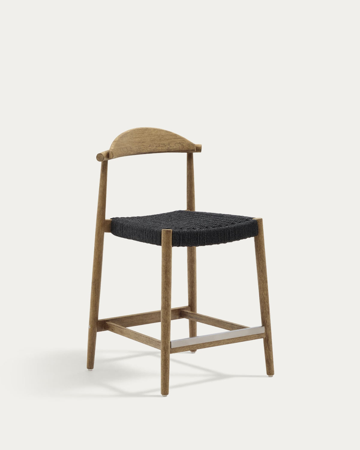 Japandi Hocker Nina – Akazie, Natur, 62 cm – Produktansicht