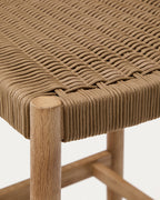 Japandi Hocker Nina – Akazie, Beige, 76 cm – weitere Ansicht