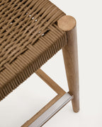 Japandi Hocker Nina – Akazie, Beige, 76 cm – weitere Ansicht