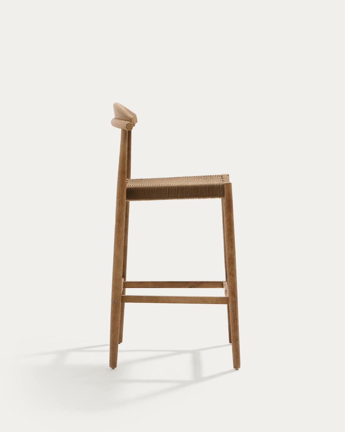 Japandi Hocker Nina – Akazie, Beige, 76 cm – weitere Ansicht