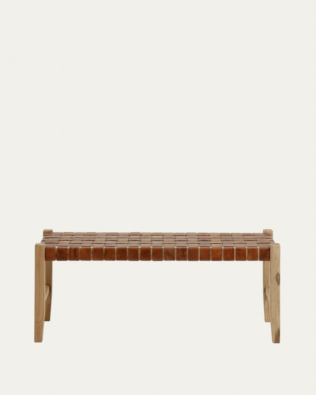 Japandi Bank Calixta – Teakholz, Braun, 120 cm – weitere Ansicht
