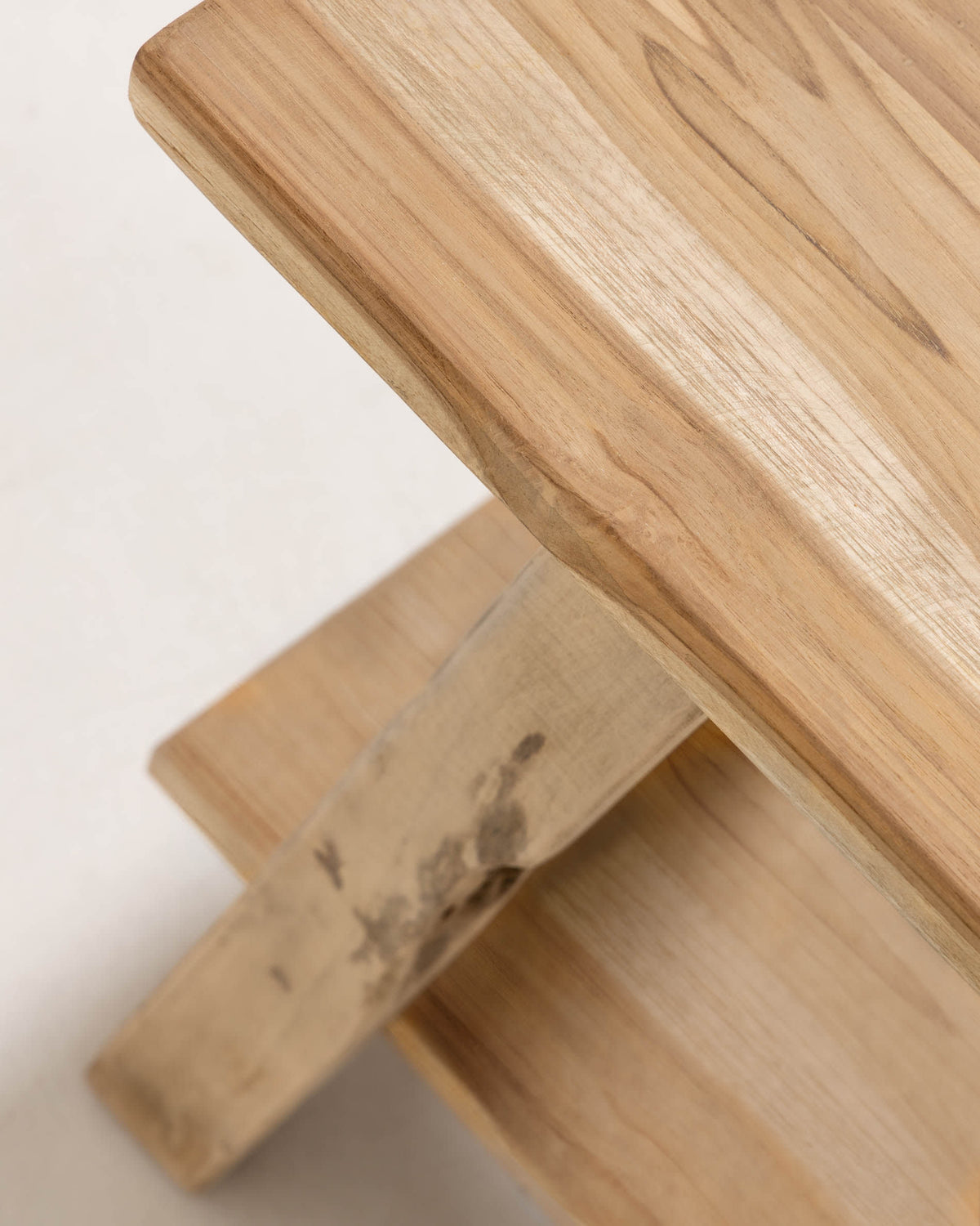 Japandi Bank Safara – Teakholz, Braun, 100 cm – weitere Ansicht