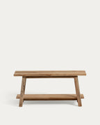 Japandi Bank Safara – Teakholz, Braun, 100 cm – weitere Ansicht