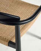 Japandi Stuhl Nina – Papierseil, Beige – weitere Ansicht