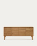 Japandi Sideboard Lenon – Eiche, Natur, 200 × 86 cm – Produktansicht