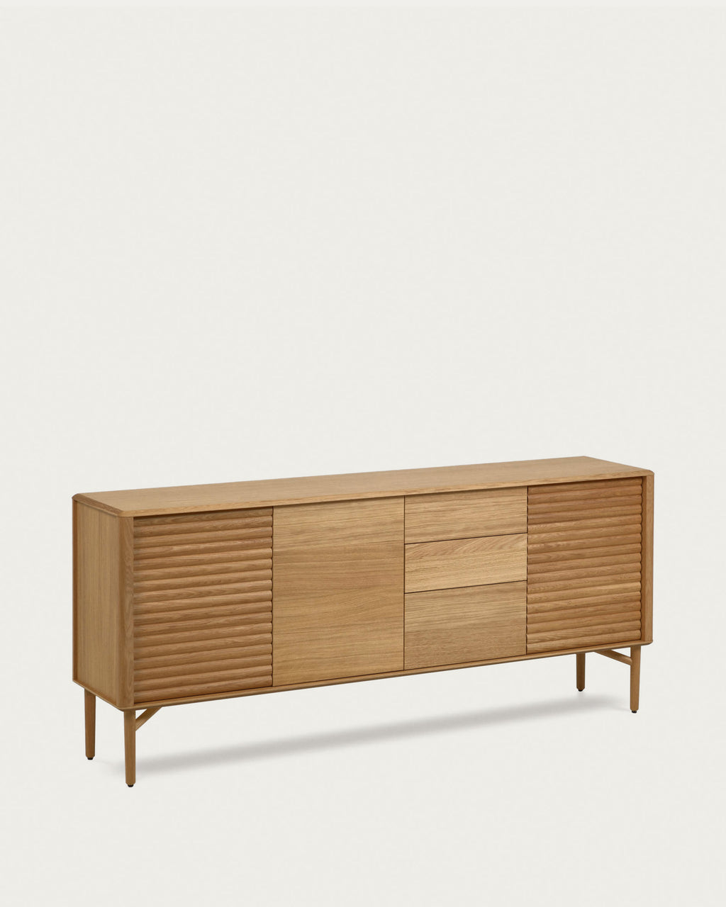 Japandi Sideboard Lenon – Eiche, Natur, 200 × 86 cm – weitere Ansicht