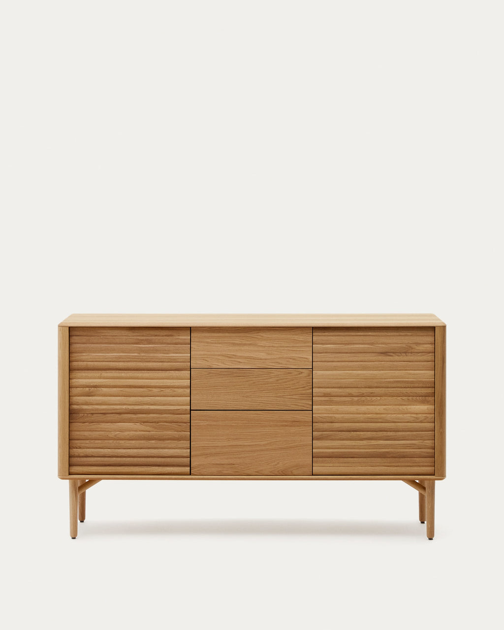 Japandi Sideboard Lenon – Eiche, Natur, 155 × 86 cm – Produktansicht